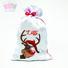 rénszarvas mintás egyedi neves mikulás zsák fenykepes ajandek karacsony unnep christmas santa claus  rénszarvas mintás egyedi neves mikulás zsák fenykepes ajandek karacsony unnep christmas santa claus