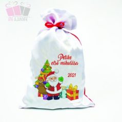 Télapó mintás egyedi neves mikulás zsák fenykepes ajandek karacsony unnep christmas fenyő Télapó mintás egyedi neves mikulás zsák fenykepes ajandek karacsony unnep christmas fenyő