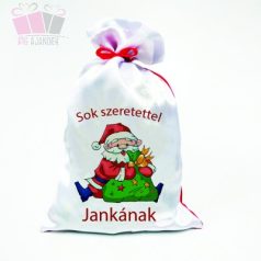 Télapó mintás egyedi neves mikulás zsák fenykepes ajandek karacsony unnep christmas santa claus mano Télapó mintás egyedi neves mikulás zsák fenykepes ajandek karacsony unnep christmas santa claus mano
