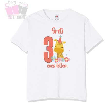 egyedi zsiráfos feliratos éves lettem születésnapi birthday _mintás_body_saját_névvel-lufi ballons