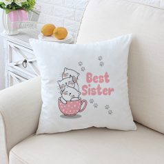 Cica csészében macska cat állat best sister testvér egyedi neves parna 