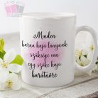 Barátnős egyedi neves kerámia bögre választható karakterekkel barátság best friends bff legjobb bará