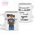 Apa karakter mug white egyedi neves kerámia bögre daddy kids csalad famili best kave tea
