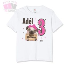 egyedi-neves-születésnapi-kutya-body-szülinap-birthday-egyedi-fotos-ajándék mopsz állat szives pink