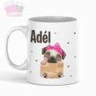  mopsz mintas egyedi neves cool bögre kutyas kutyus allat csajos sziv feliratos szuletesnap nevnap a