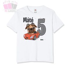 egyedi-neves-születésnapi-kutya-body-szülinap-birthday-egyedi-fotos-ajándék mopsz állat szives pink