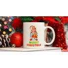 Manó mintás karácsonyi bögre egyedi neves feliratos christmas bogre mug