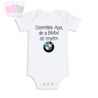 egyedi pamut rovid hosszu ujju body feliratos autos apak nap father day meno gyerek fiat