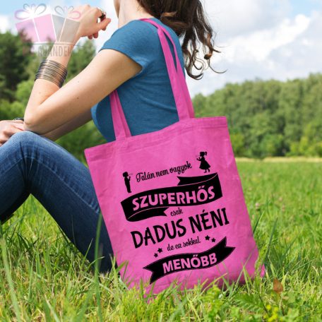 egyedi feliratos neves szoveg taska vaszonszatyor bolcsode ovoda ajandek best hero szuperhos