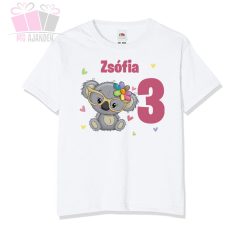 egyedi-neves-szülinapi állatos macis medves-body-harom-éves-lettem-birthday-ajándek-bear