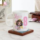 egyedi neves unicorn white mug bogre unikornis szivarvany horse 