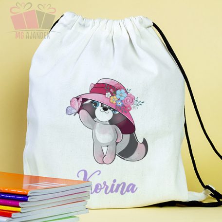 mosomedves mintás füzetborító egyedi neves feliratos iskola suli osztaly cartoon rajzfilm állatos