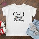 egyedi neves feliratos karacsonyi mickey mouse eger cartoon  fiu lany pamut gyerek polo christmas 