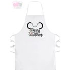 egyedi karacsonyi mintás kötény merry christmas mickey eger mouse backig cook 