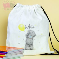 Maci medve mintás egyedi neves tornazsák iskola füzetrboritó school sport cuki 