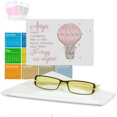 Elefánt hőlégballonban mintás szemüvegtörlő Elefánt hőlégballonban mintás szemüvegtörlő