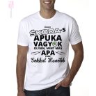 egyedi neves feliratos szulinapi body polo skoda auto car apa fia sluszkulcs