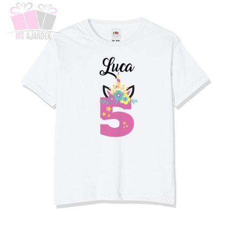 egyedi-neves-szülinapi-body-unikornis lo póni pferd -egy-éves-lettem-birthday-ajándek pamut polo pac
