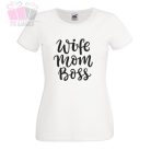 egyedi mintaju pamut felnőtt feliratos fenyképes vicces humoros menyasszony feleség főnök