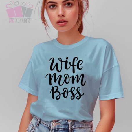 egyedi mintaju pamut felnőtt feliratos fenyképes vicces humoros menyasszony feleség főnök