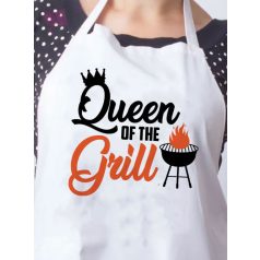 Queen of the Grill feliratos kötény