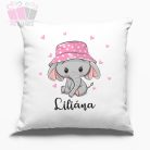 Díszpárna cuki elegántos mintával, névvel egyedi neves ajandek dumbo pillow animals allatos
