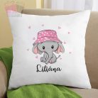 Díszpárna cuki elegántos mintával, névvel egyedi neves ajandek dumbo pillow animals allatos