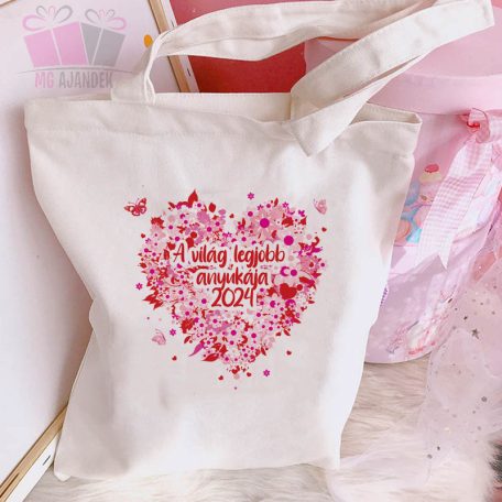 vászonszatyor a világ legjobb anyukája feliratos anyak napi mama nagymama dedi ajandek karacsony  best mom