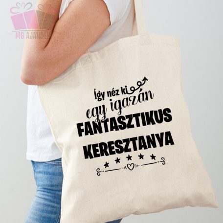 Vászonszatyor - fantasztkus keresztanya mothers day szatyor táska ajandék