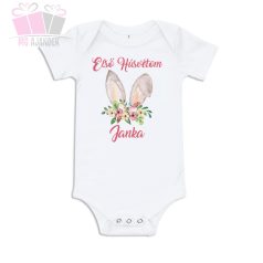 egyedi neves nyuszifül mintas husveti gyermek pamut polo body easter tshirt egyedi neves nyuszifül mintas husveti gyermek pamut polo body easter tshirt