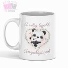 panda maci bear mom anyak napja feliratos bogre egyedi fenykepes ajándék