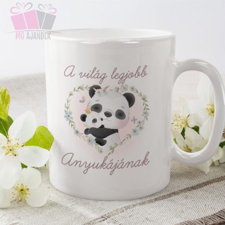 panda maci bear mom anyak napja feliratos bogre egyedi fenykepes ajándék