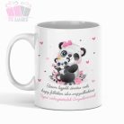 egyedi feliratos keramia bogre panda mom kids mothers day mug anyak nap ajandek