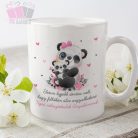 egyedi feliratos keramia bogre panda mom kids mothers day mug anyak nap ajandek