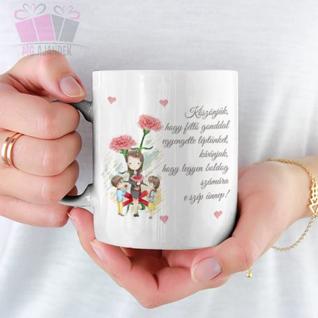 köszönjük hogy féltő pedagógus napi ajandek kerámia bögre egyedi neved white mug tanar bucsu