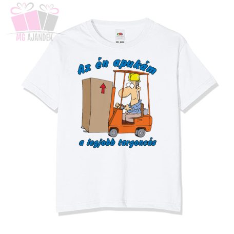 egyedi feliratos szoveges fenykep foto photo targonca sofor auto father day rendor tuzolto