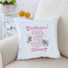 Születésnapi díszpárna unikornis szivarvany