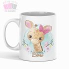 egyedi neves feliratos bogre zsiráf giraffe allat animals bögre mug kids gyerek polo body