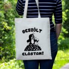 beszólt elástam egyedi minta kisvakond vászonszatyor vásárlás táska fényképes