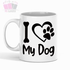 i love my dog mom feliratos bogre egyedi fenykepes kutya barat szerelem eb forever kutyas bogre