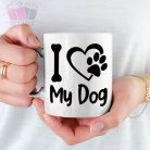 i love my dog mom feliratos bogre egyedi fenykepes kutya barat szerelem eb forever kutyas bogre