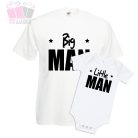 little big man apa fia szett-  szett gyerek apa fia daddy son kids csaladi polo