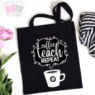 coffee teach repeat egyedi minta kisvakond vászonszatyor vásárlás táska fényképes