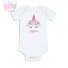 Unikornisos egyedi neves egy éves lettem szülinapi body/ póló