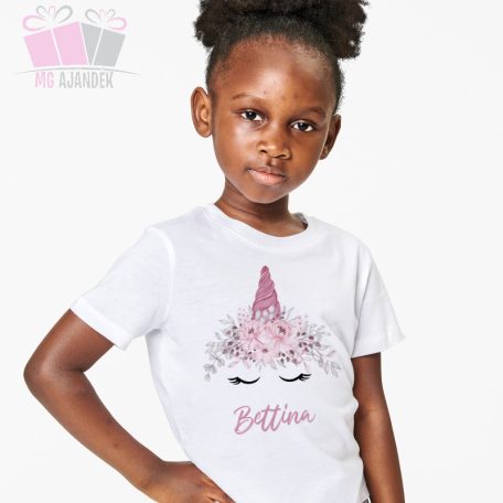 Unikornisos egyedi neves egy éves lettem szülinapi body/ póló