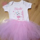 állat mintás egyedi-neves-születésnapi-body-gyermek-póló-szív pink éves lettem-születésnap-birthday