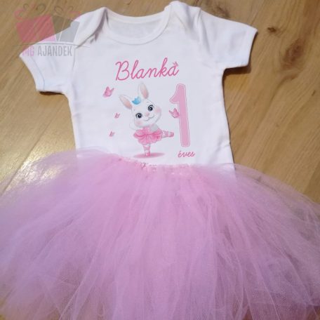 állat mintás egyedi-neves-születésnapi-body-gyermek-póló-szív pink éves lettem-születésnap-birthday