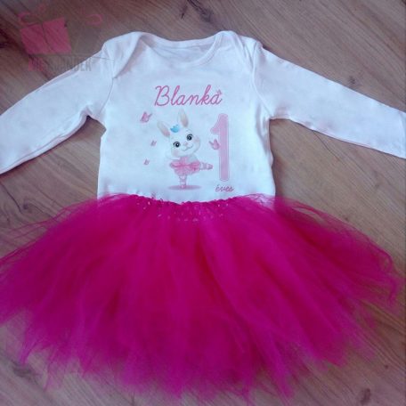 állat mintás egyedi-neves-születésnapi-body-gyermek-póló-szív pink éves lettem-születésnap-birthday