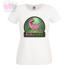 mamasaurus feliratos dinosurus mintas póló anyukáknak anyák napi ajándék női fehér póló