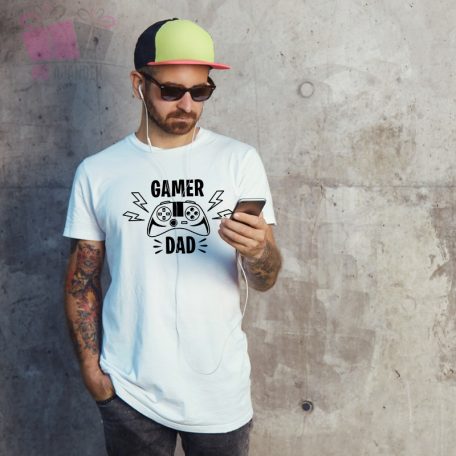 Gamer Dad legjobb apa feliratos póló-ps pc